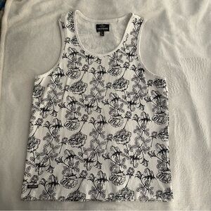 Black and White Print Tank Top